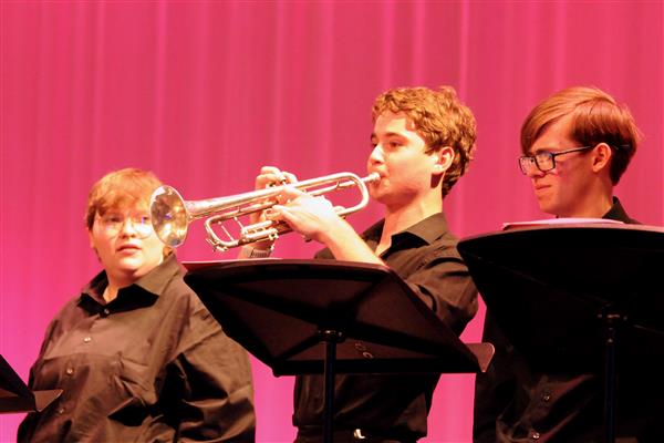 Students performing at the 2023-2024 All County Jazz Concert